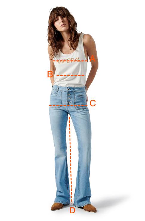 Comment prendre les mesures femme kaporal