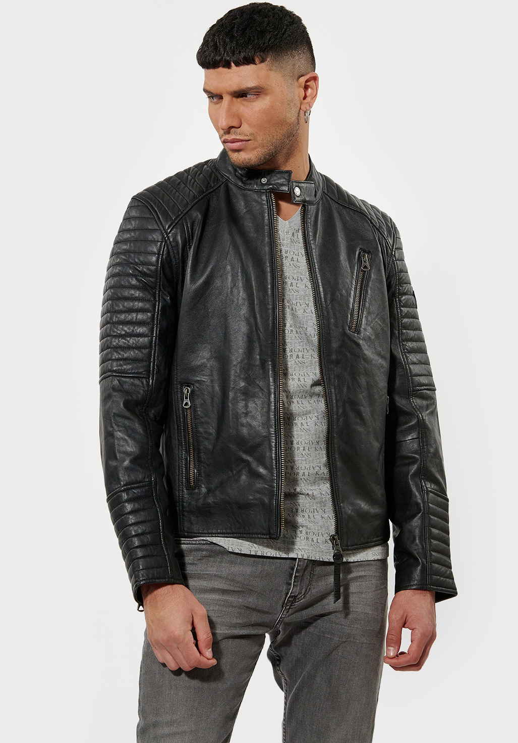 Orders veste kaporal homme cuir