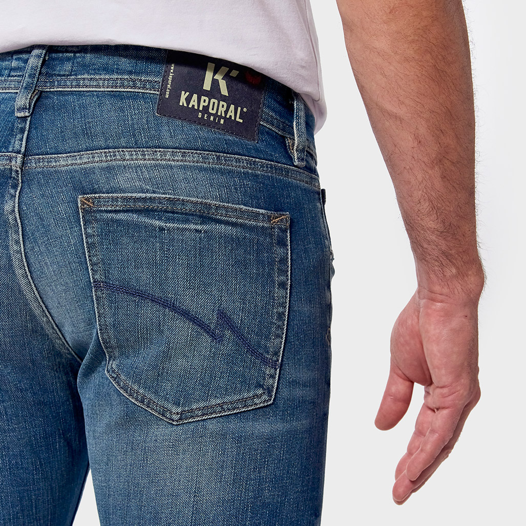 Jean slim best sale kaporal homme