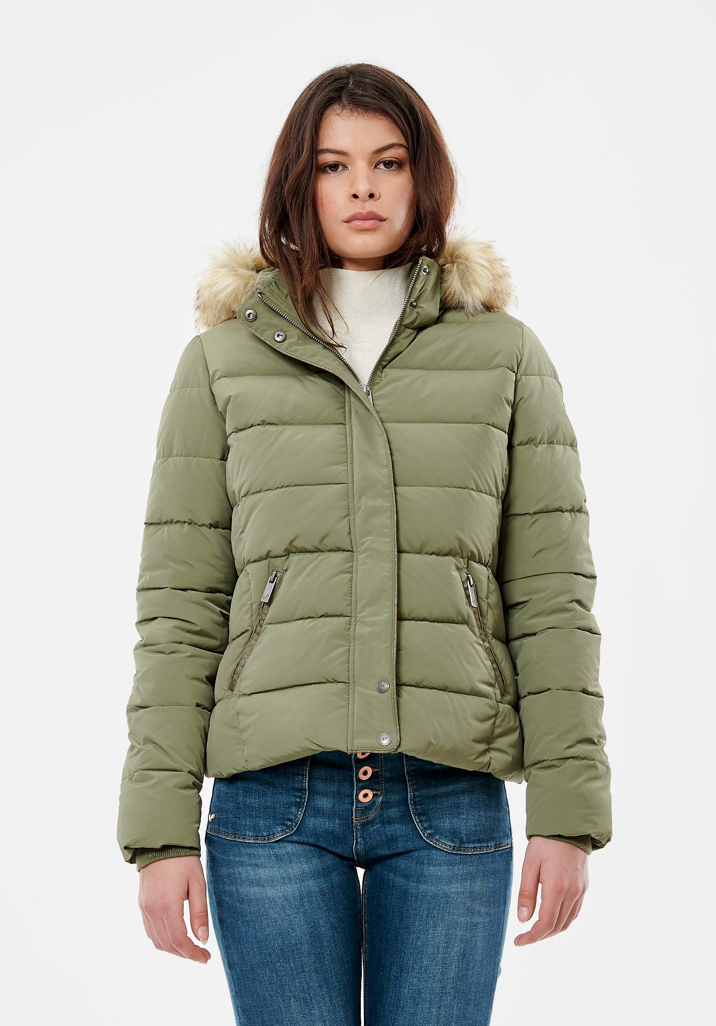 Doudoune kaki femme sale kaporal