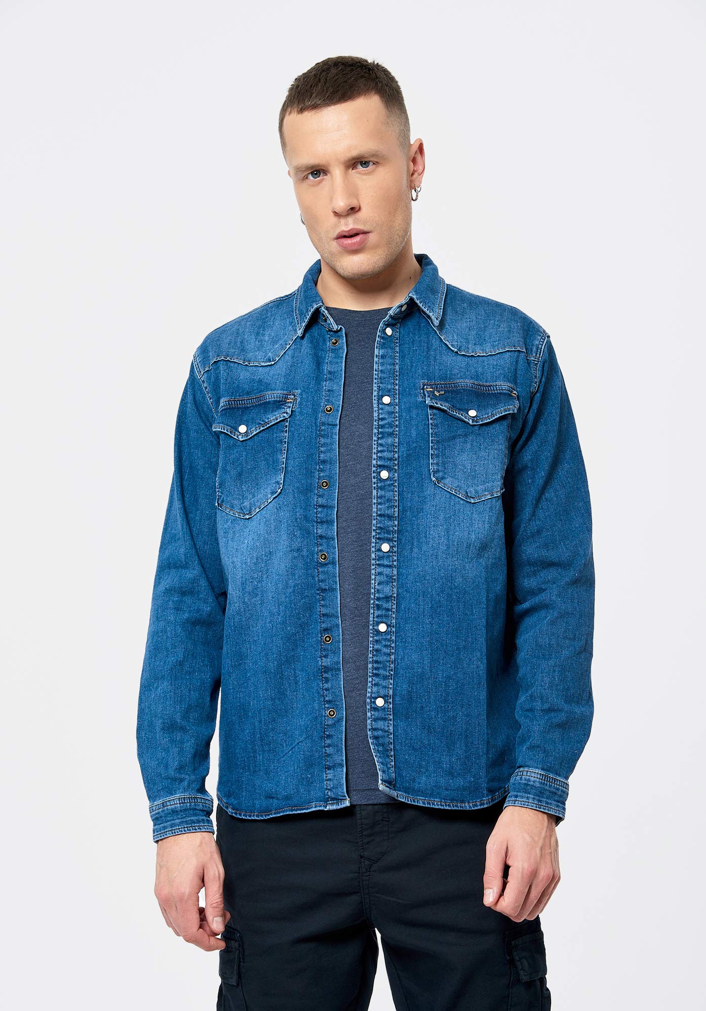 Men s denim shirt Diego Kaporal