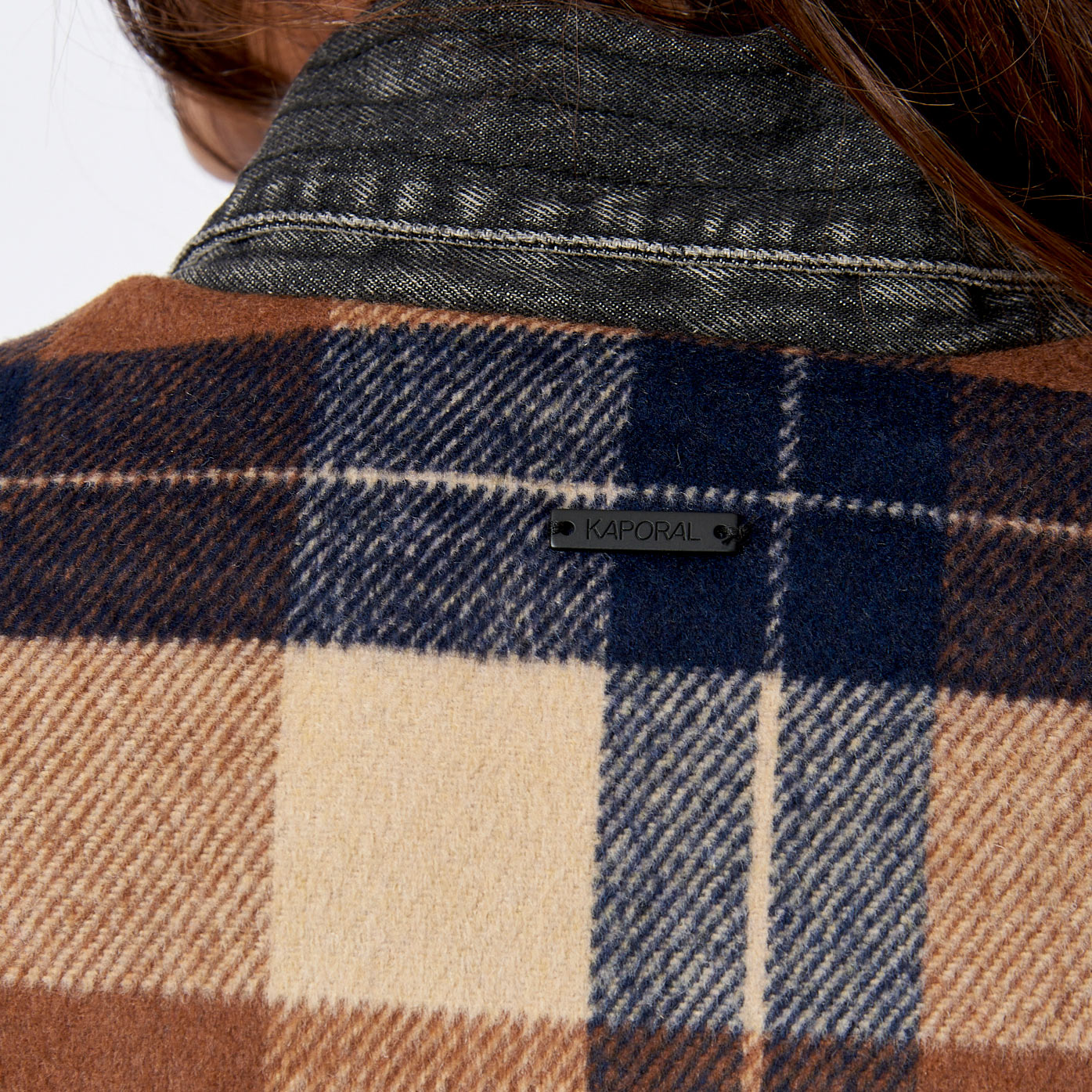 Rollas check sherpa coat best sale