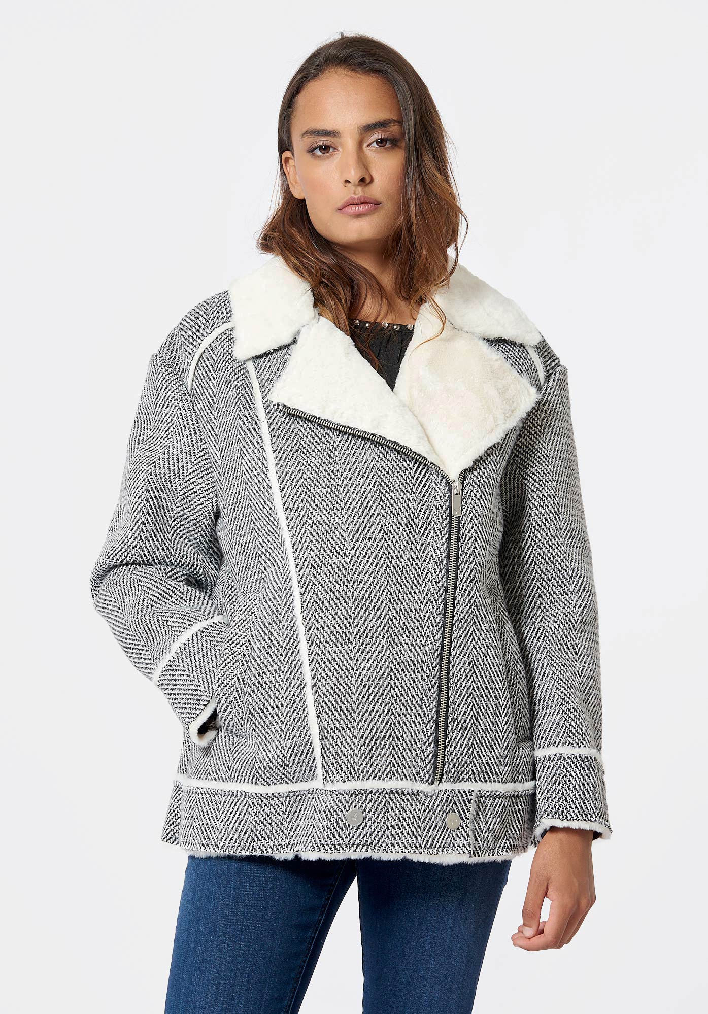 Women s grey jacket Doyou Kaporal