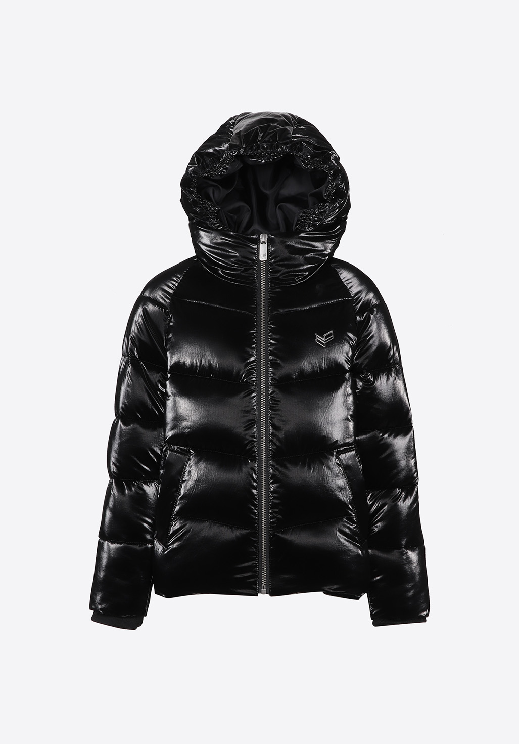 Girls black shiny store jacket