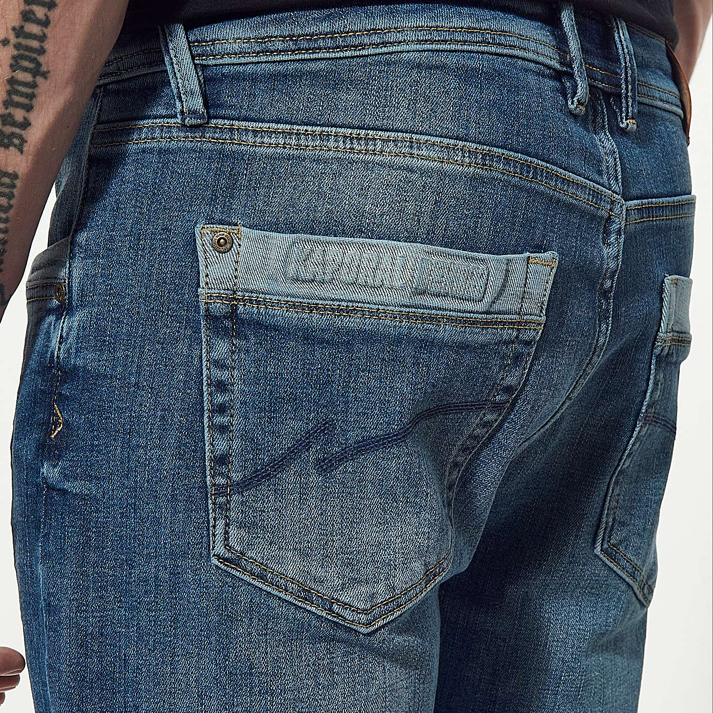 Men s blue slim fit jeans Irish Kaporal