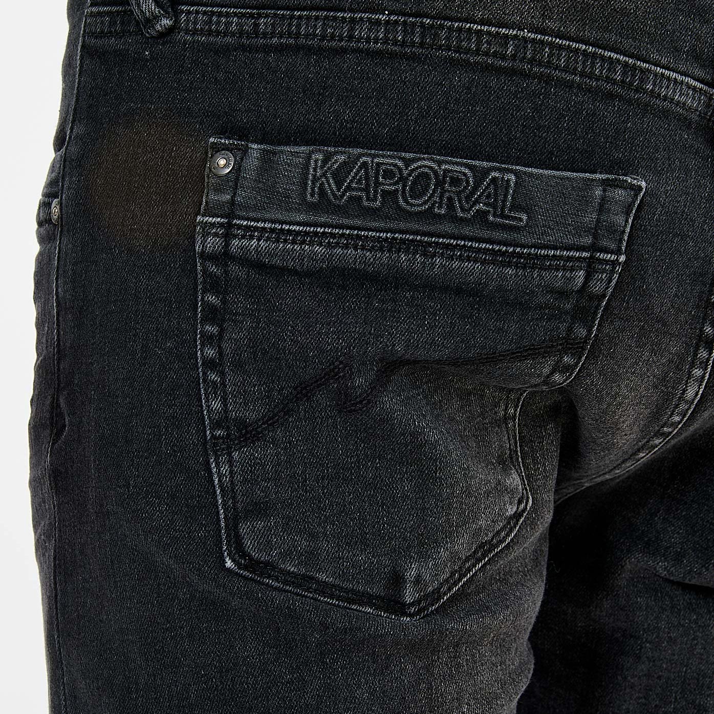 Men s black slim fit jeans Irish Kaporal