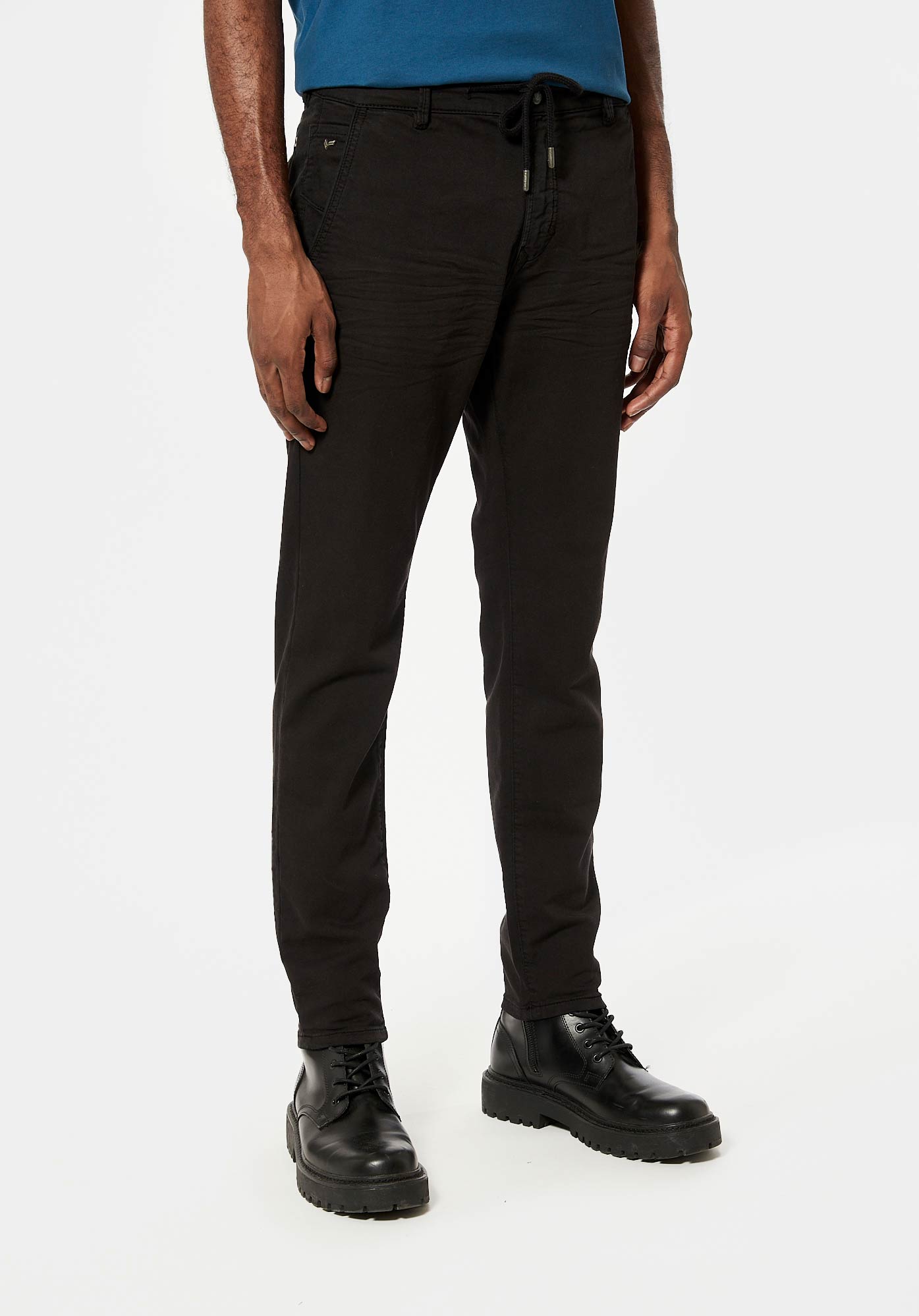 Mens black cropped chinos online