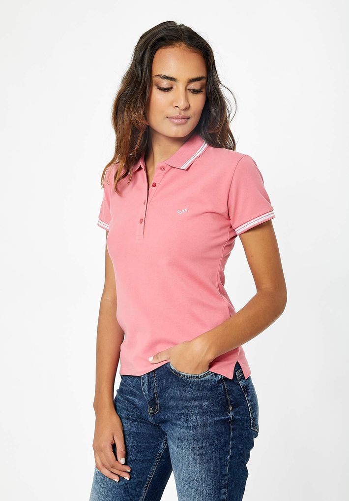 Women's pink polo shirt Jule - Kaporal