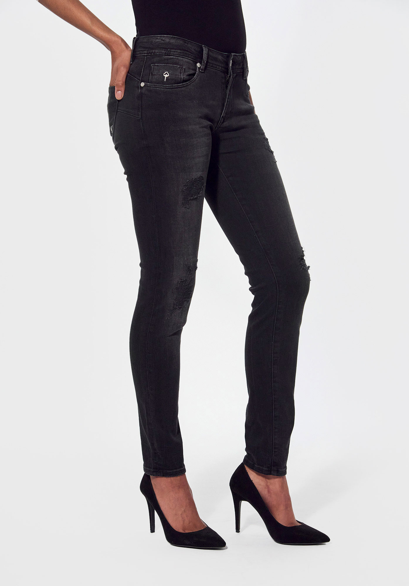 Women s black slim fit