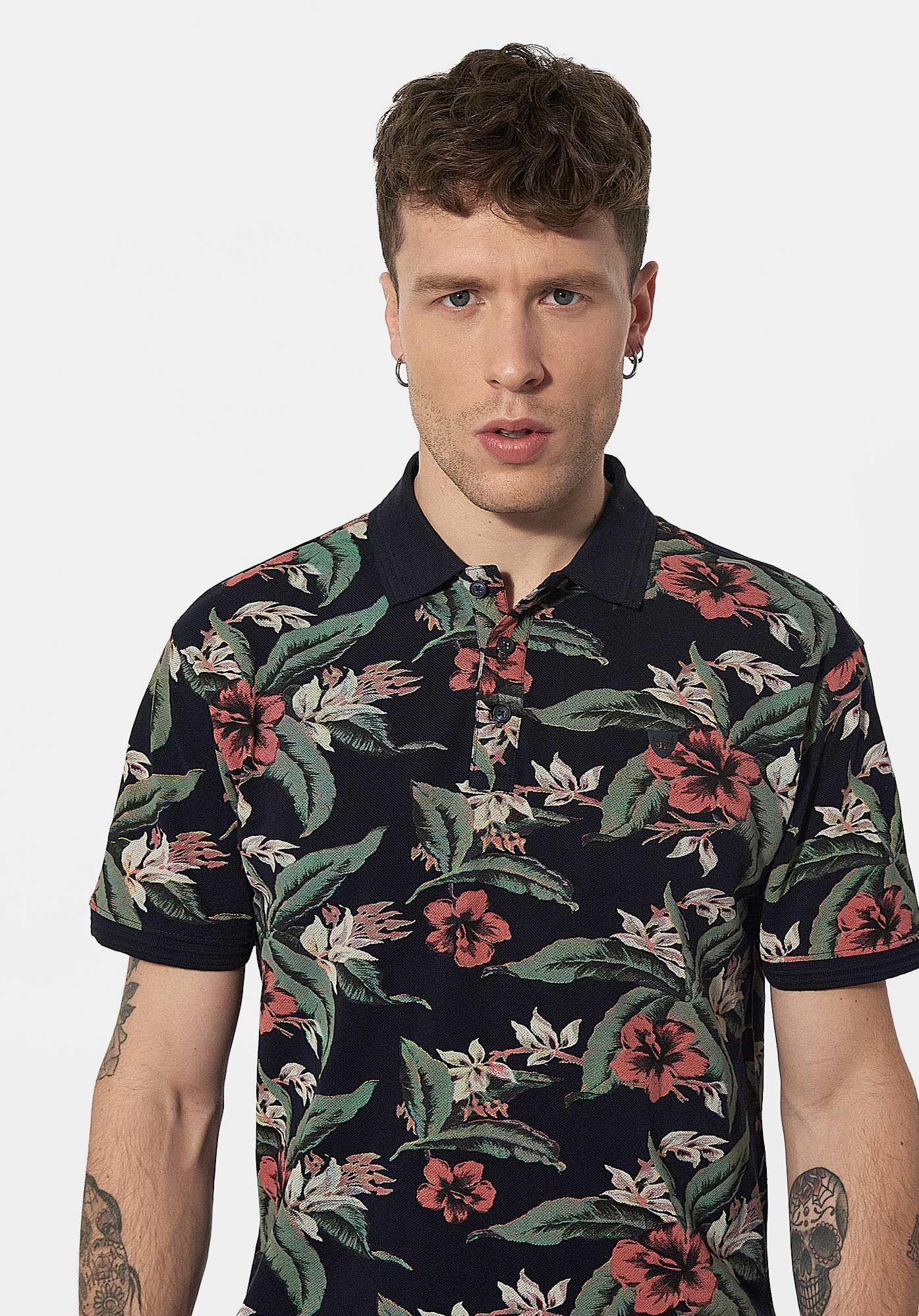 Floral polo 2025 for men