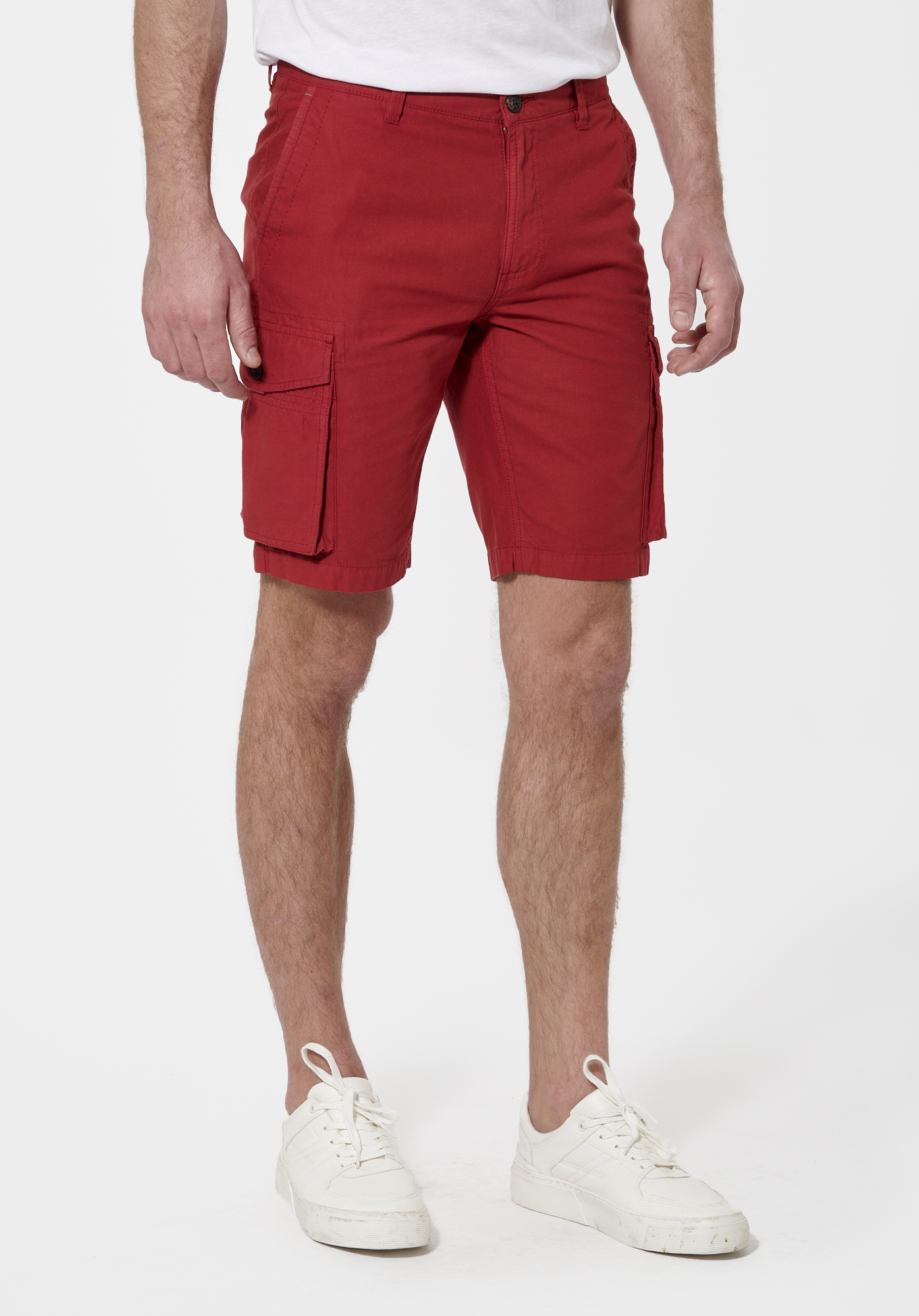 Mens red cotton shorts outlet