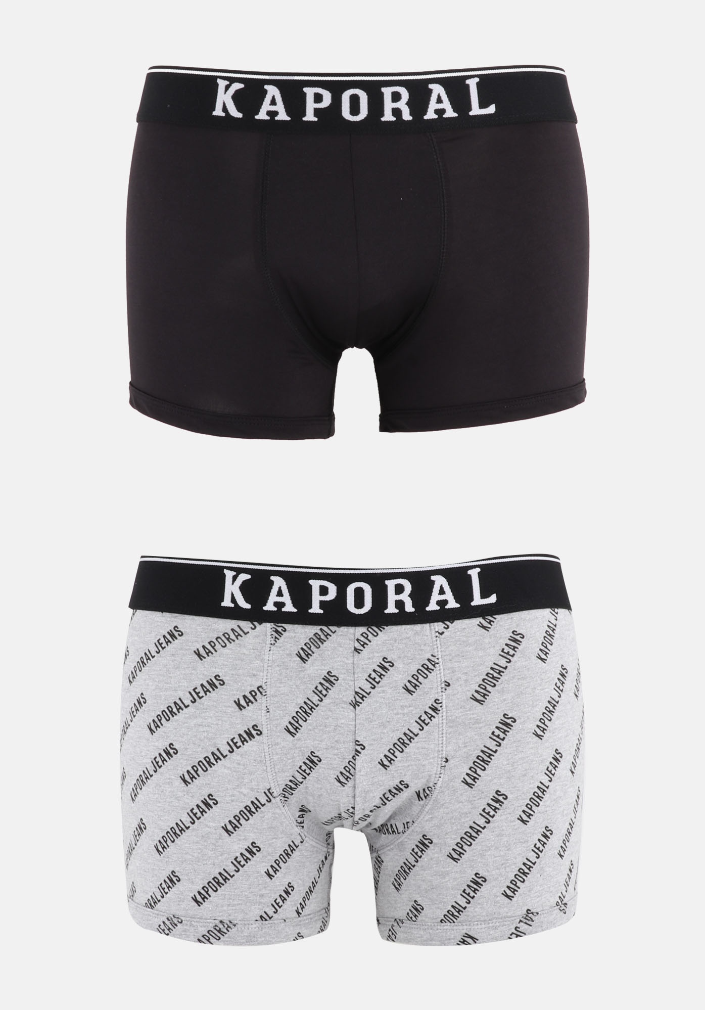 2 pack men s black and grey boxer shorts Narcy Kaporal
