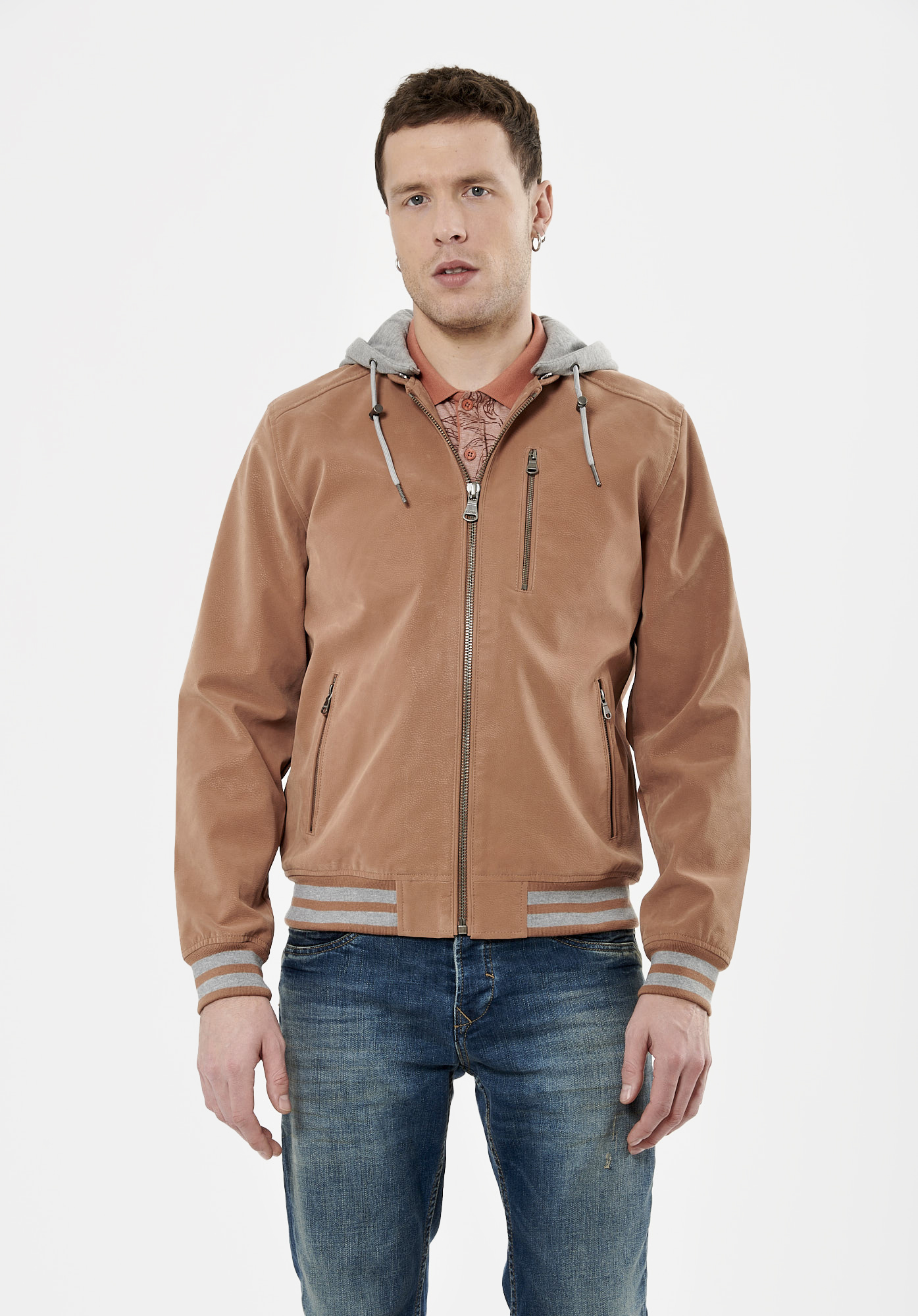 Peach top jacket zara