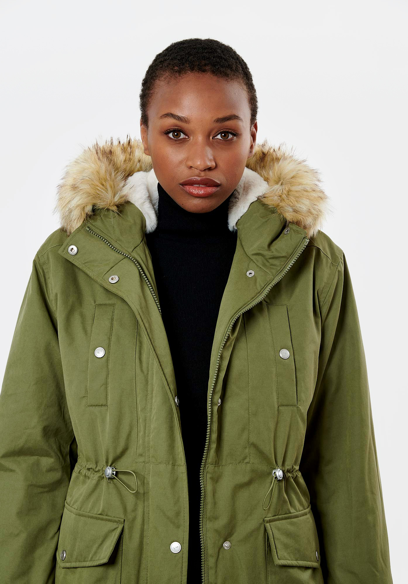 Parka kaki femme hotsell kaporal
