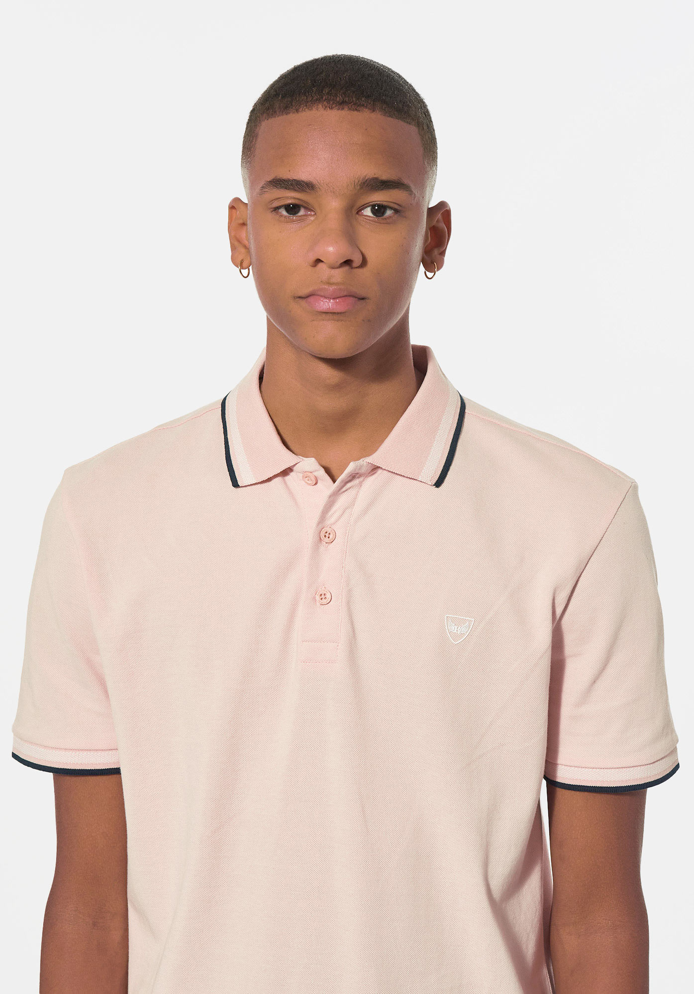 Blush pink online polo shirt