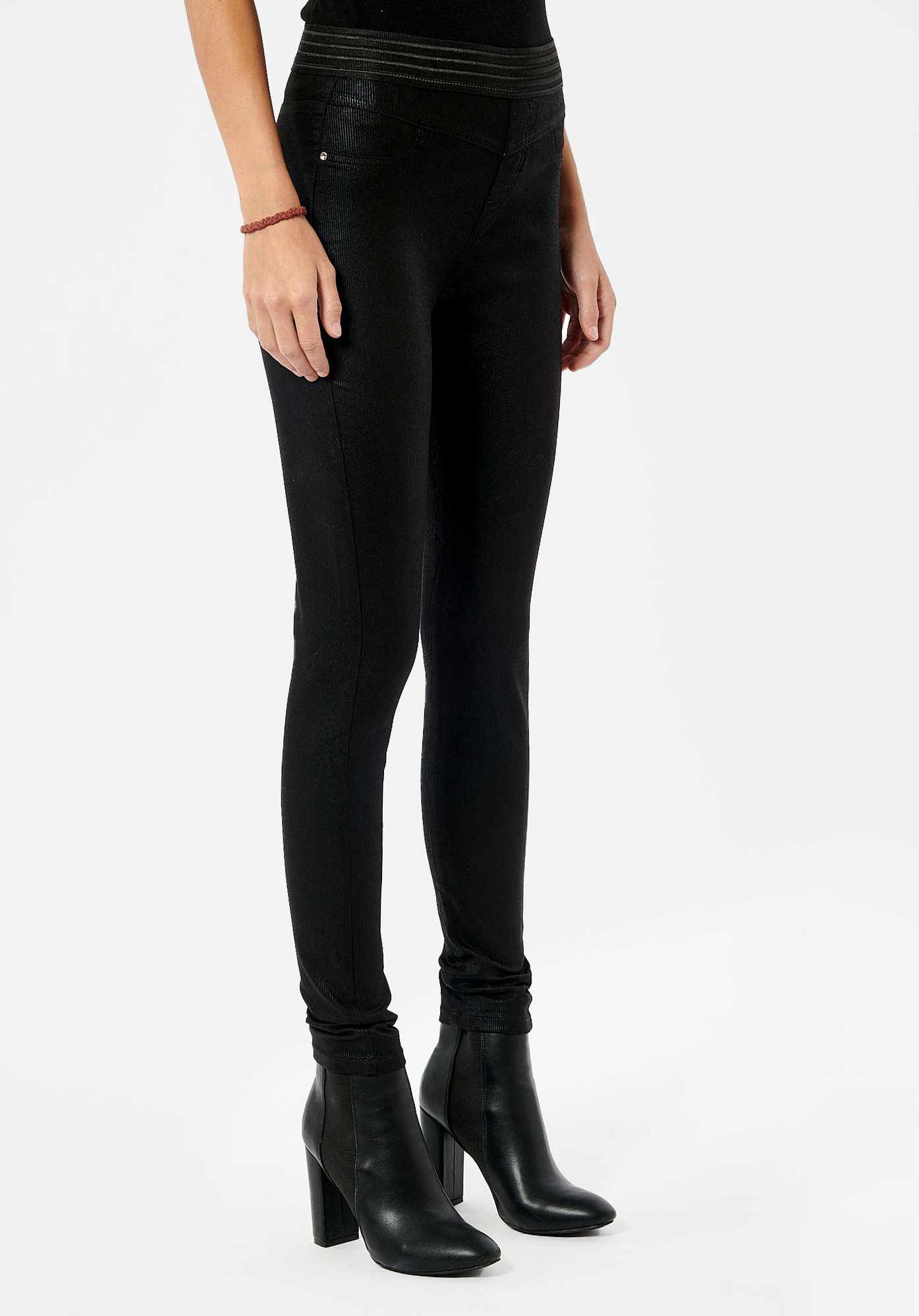 Women s black jeggings Sable Kaporal