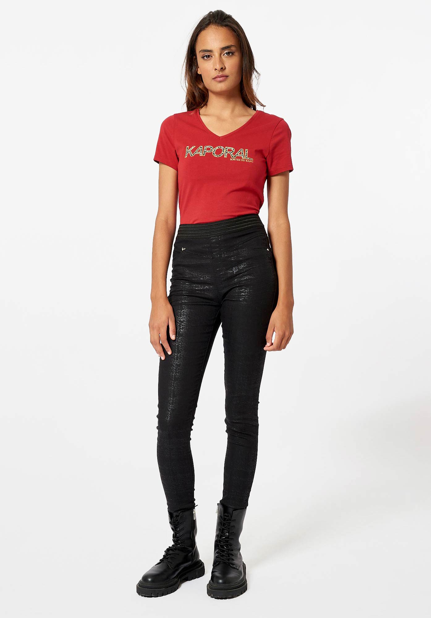 Women s black jeggings Sable Kaporal