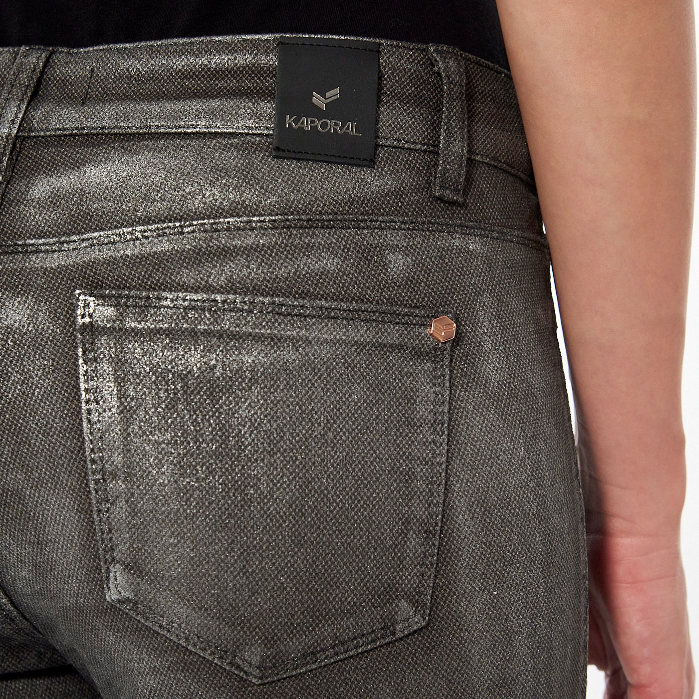 Women s coated skinny jeans Soher Kaporal