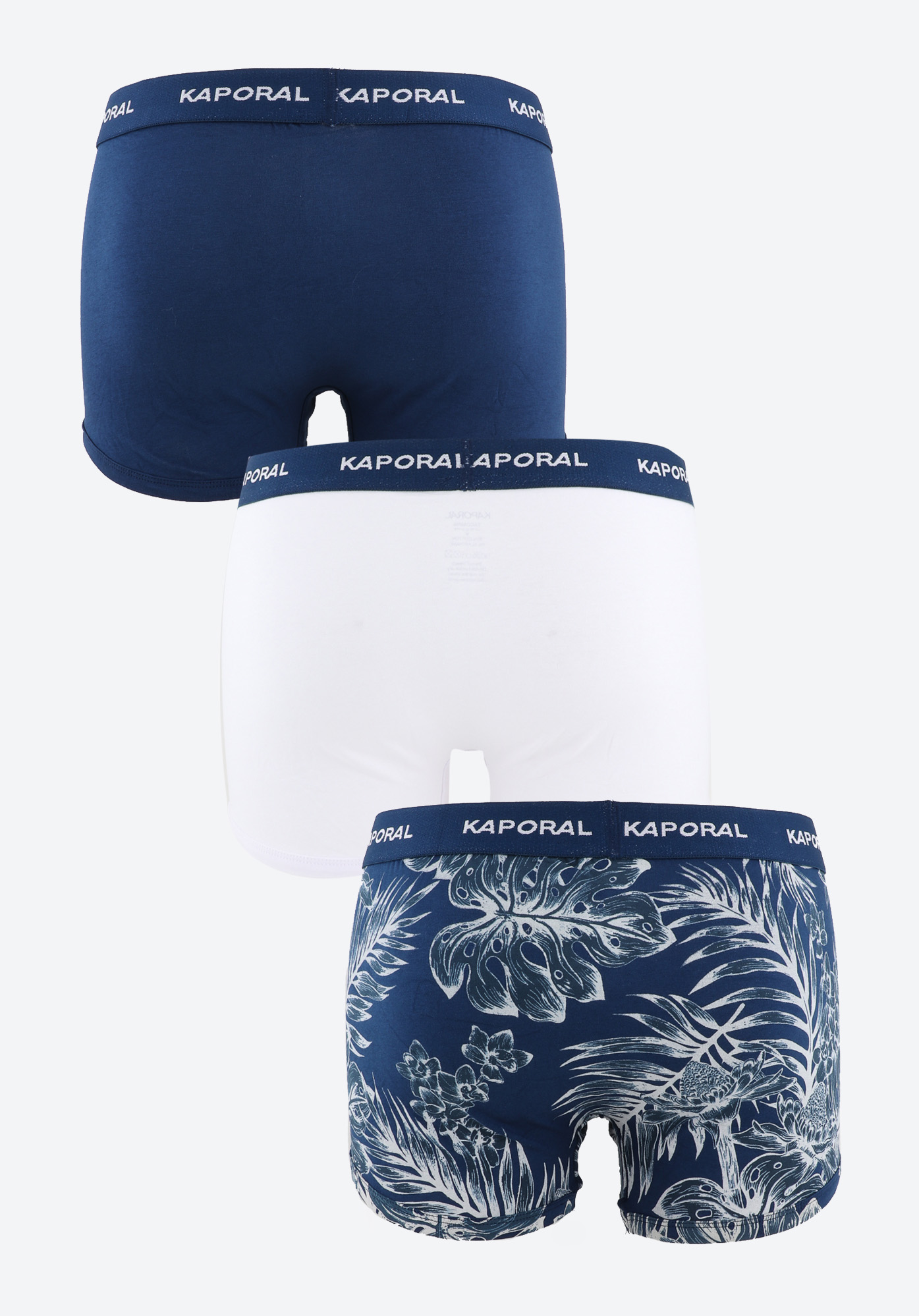 3 pack of men s blue and white boxer shorts Tacos Kaporal
