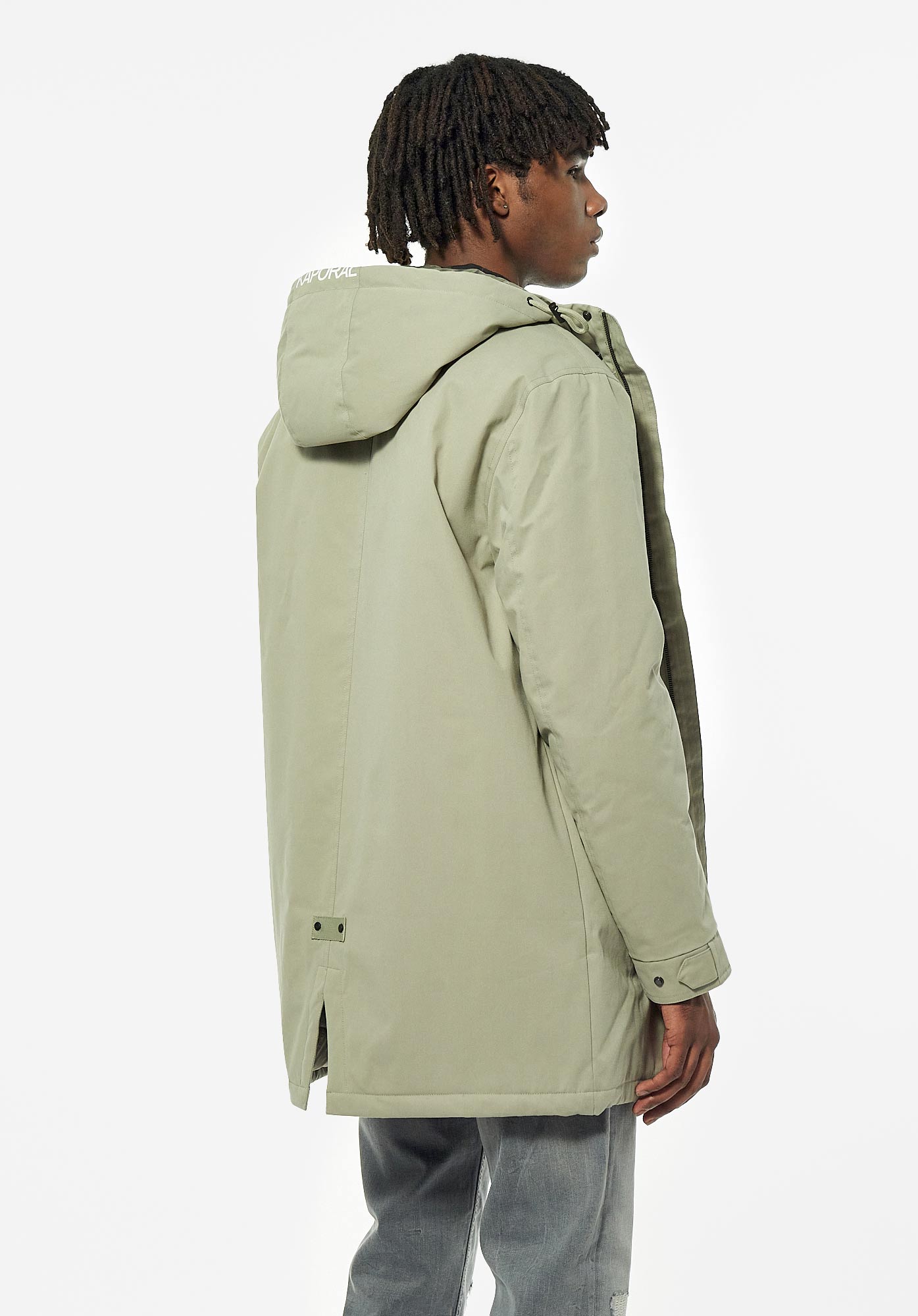 Levi's mens lightweight fishtail parka best sale olive night