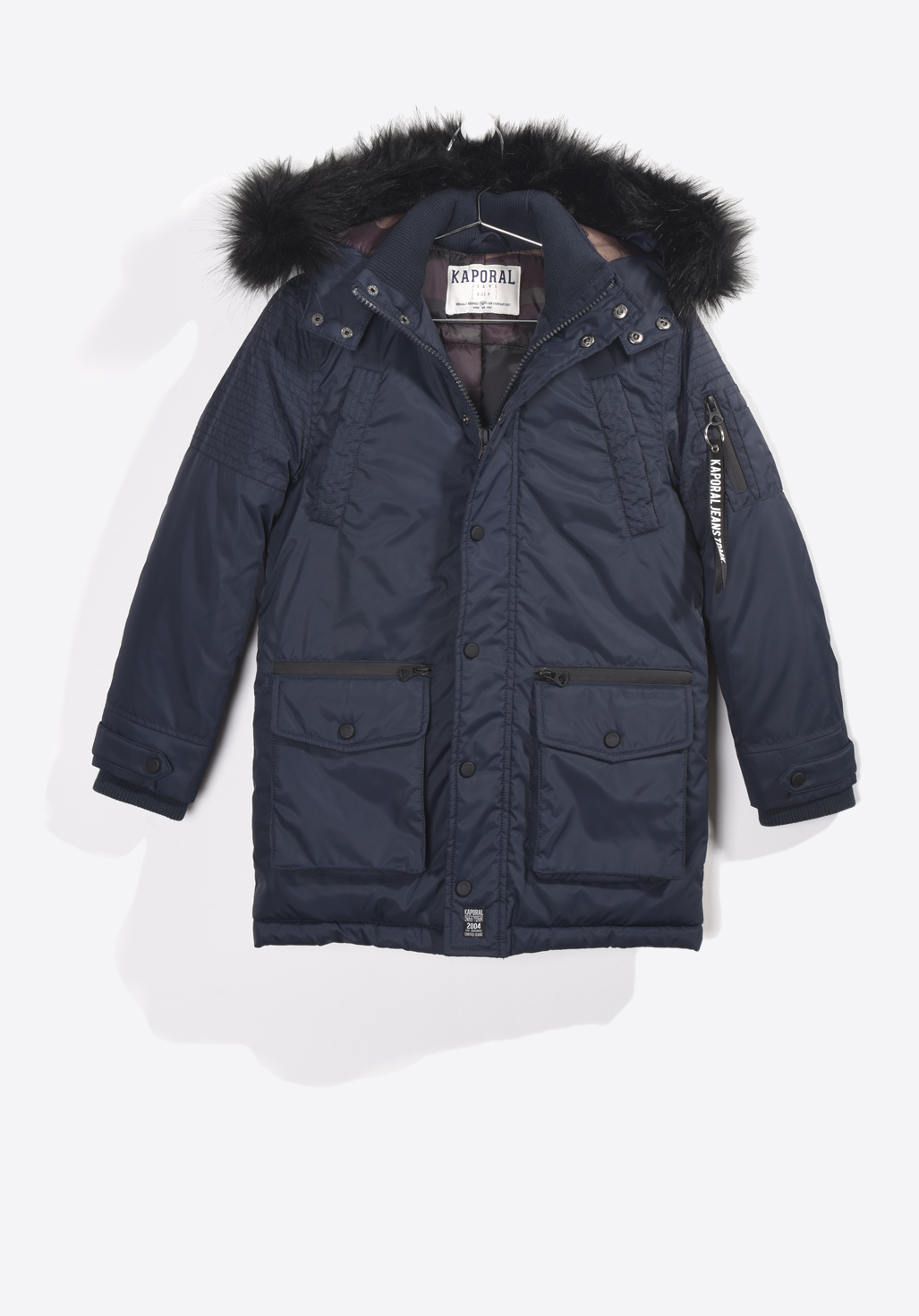 Jacket with faux fur trimmed hood Moja Kaporal