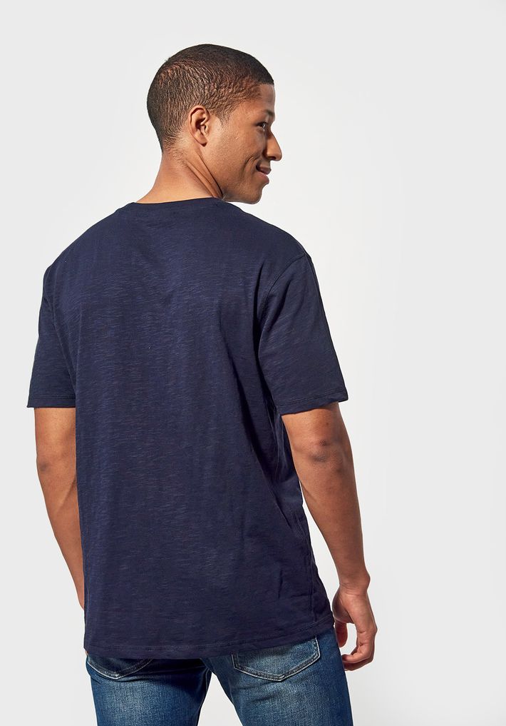 Kaporal T-Shirt Régular Bleu Avec Imprimé Tête De Mort En 100% Coton Diral  Navy
