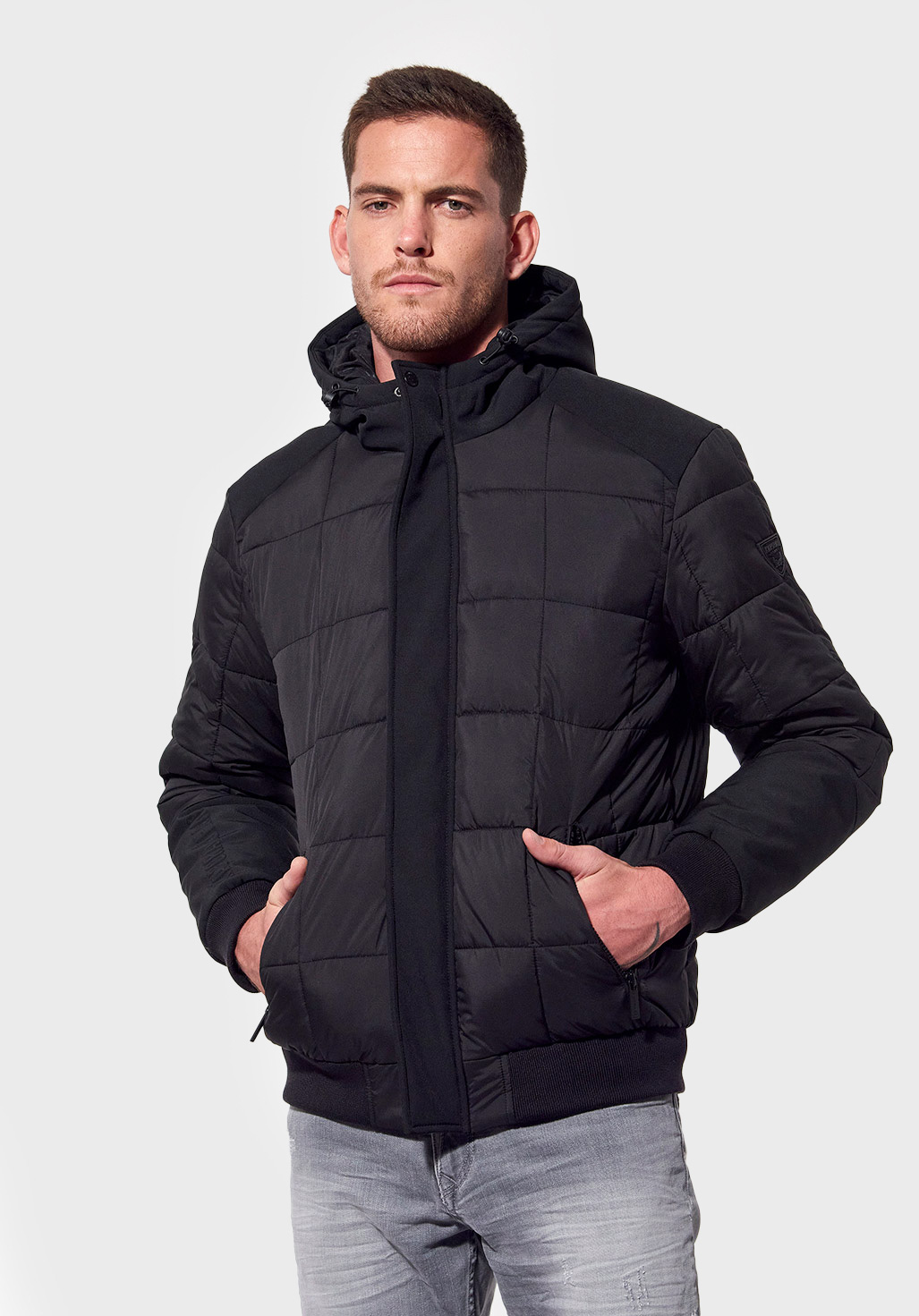 black mens casual jacket