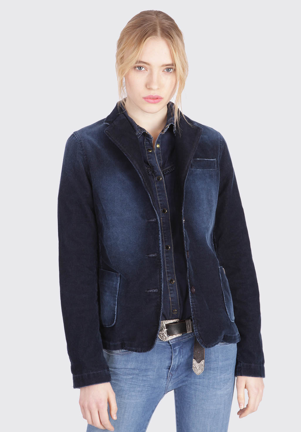 navy corduroy jacket womens