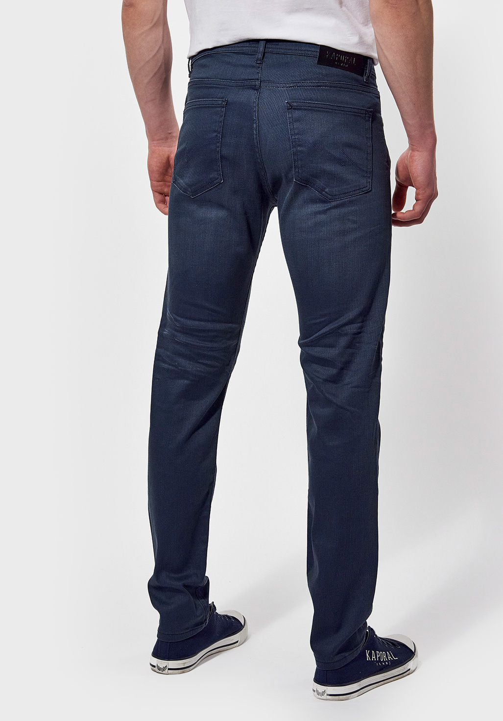 Jeans enduit online homme