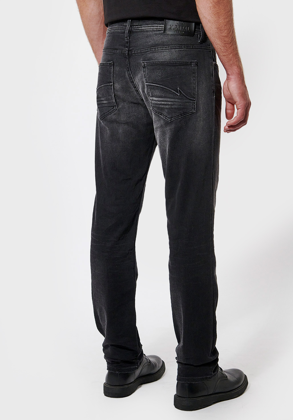 mens dark faded jeans