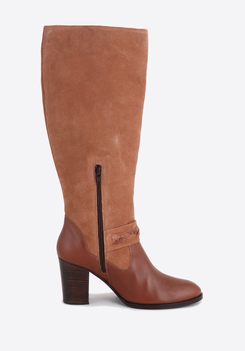 Bottes en cuir marron Femme Palom Kaporal