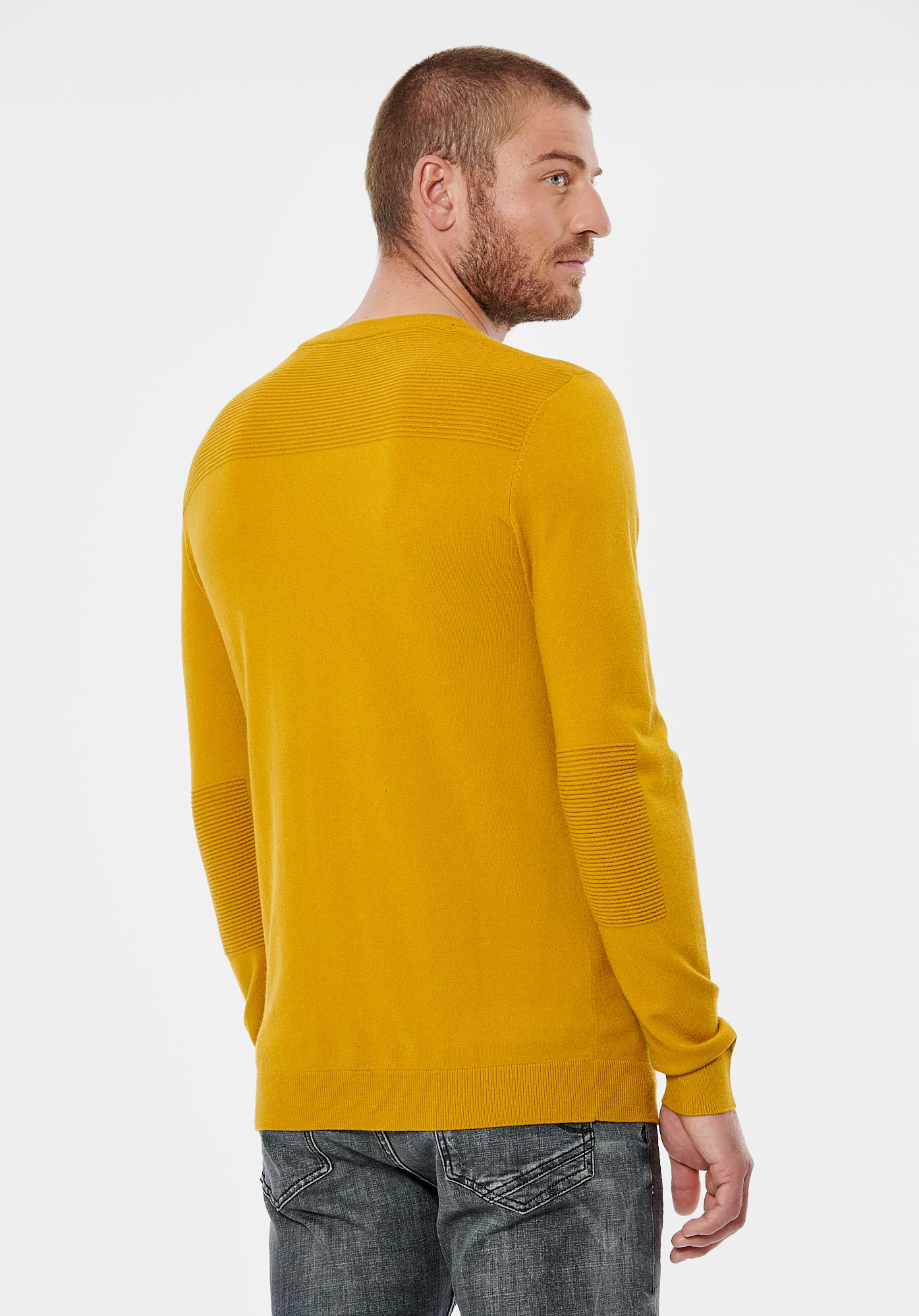 Pull couleur moutarde homme online