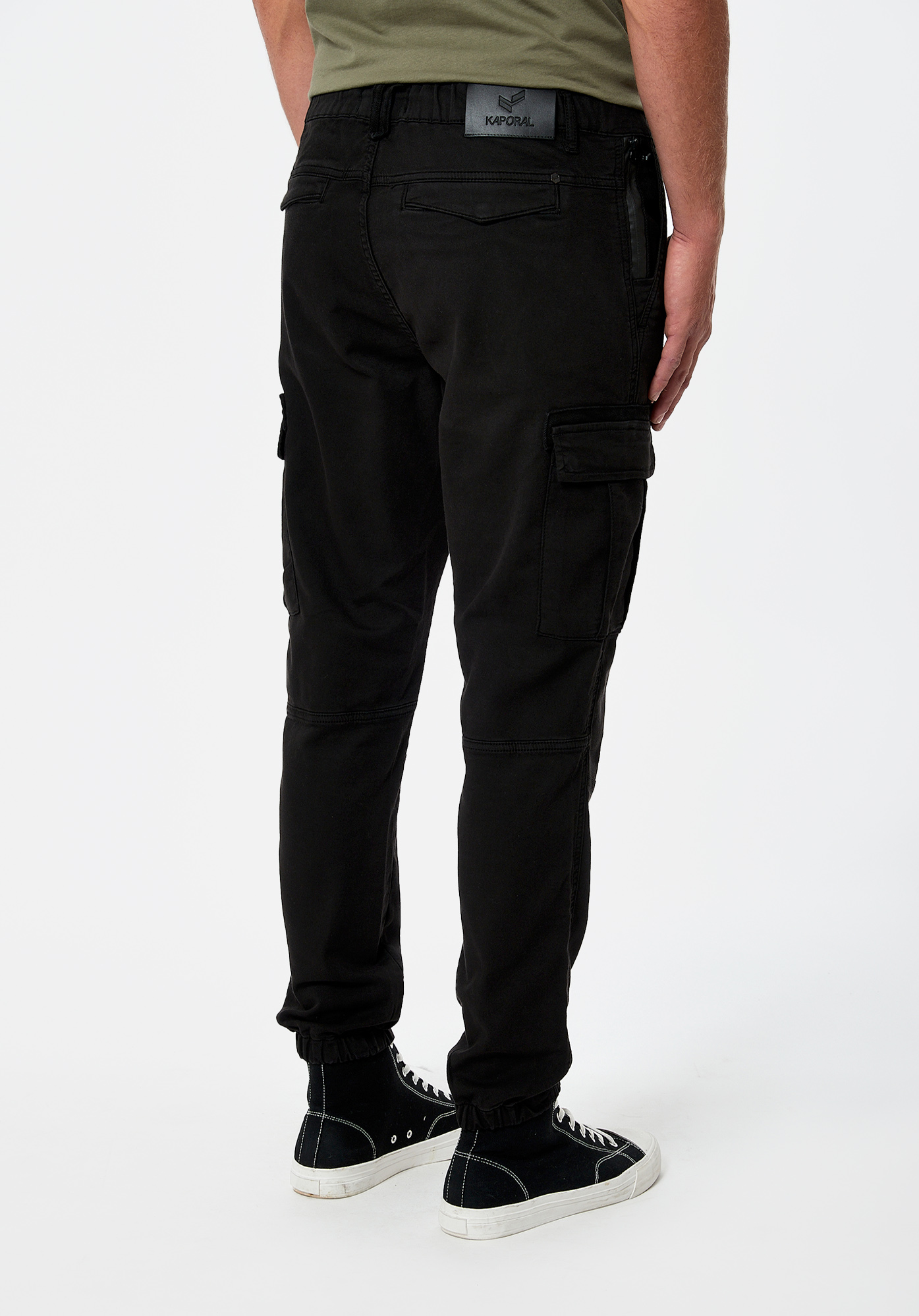 Pantalon cargo noir Homme Alki Kaporal