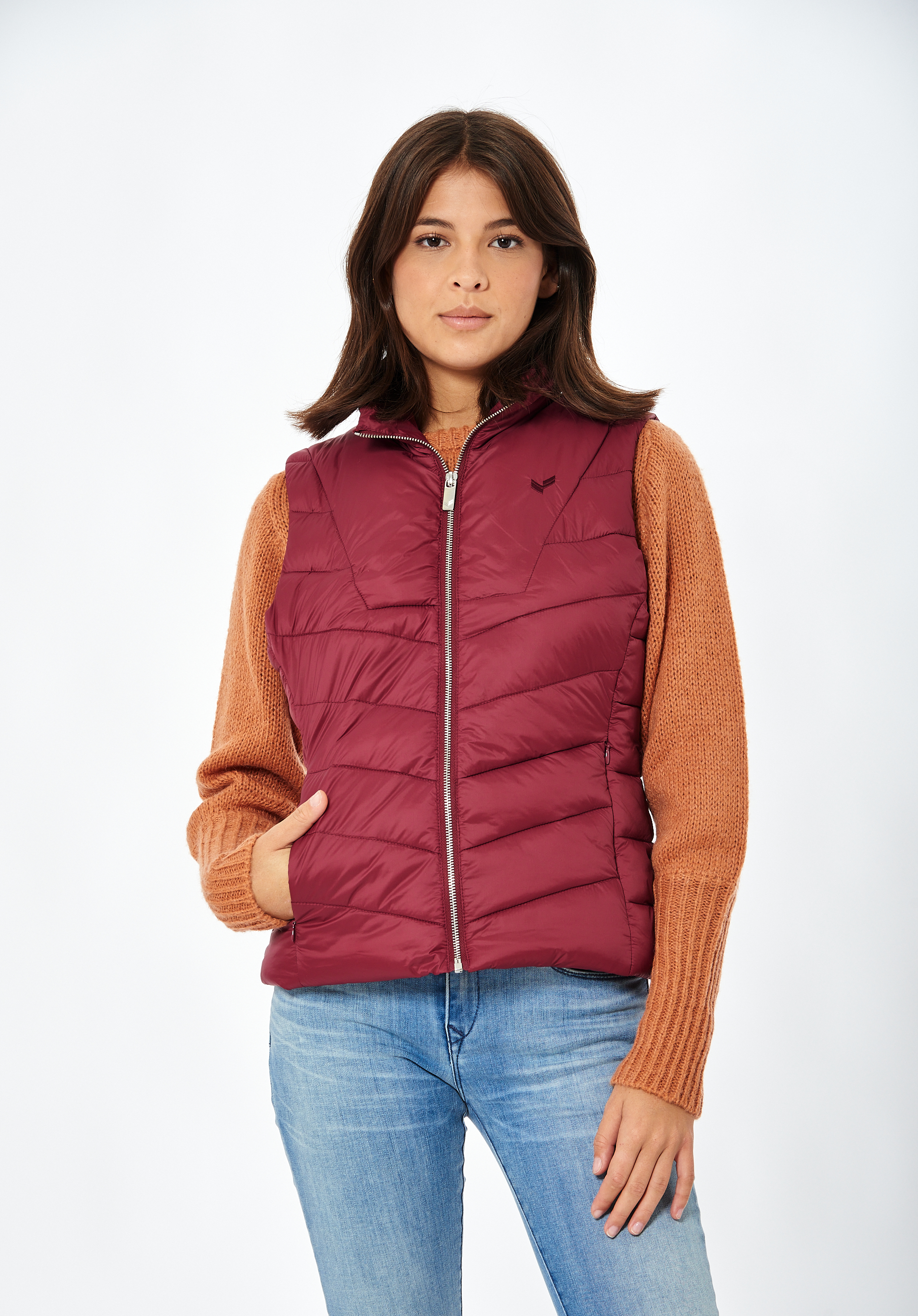 Doudoune sans manches bordeaux Femme Arma Kaporal