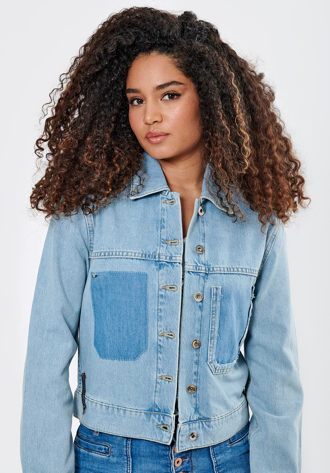 Veste en jean kaporal femme deals