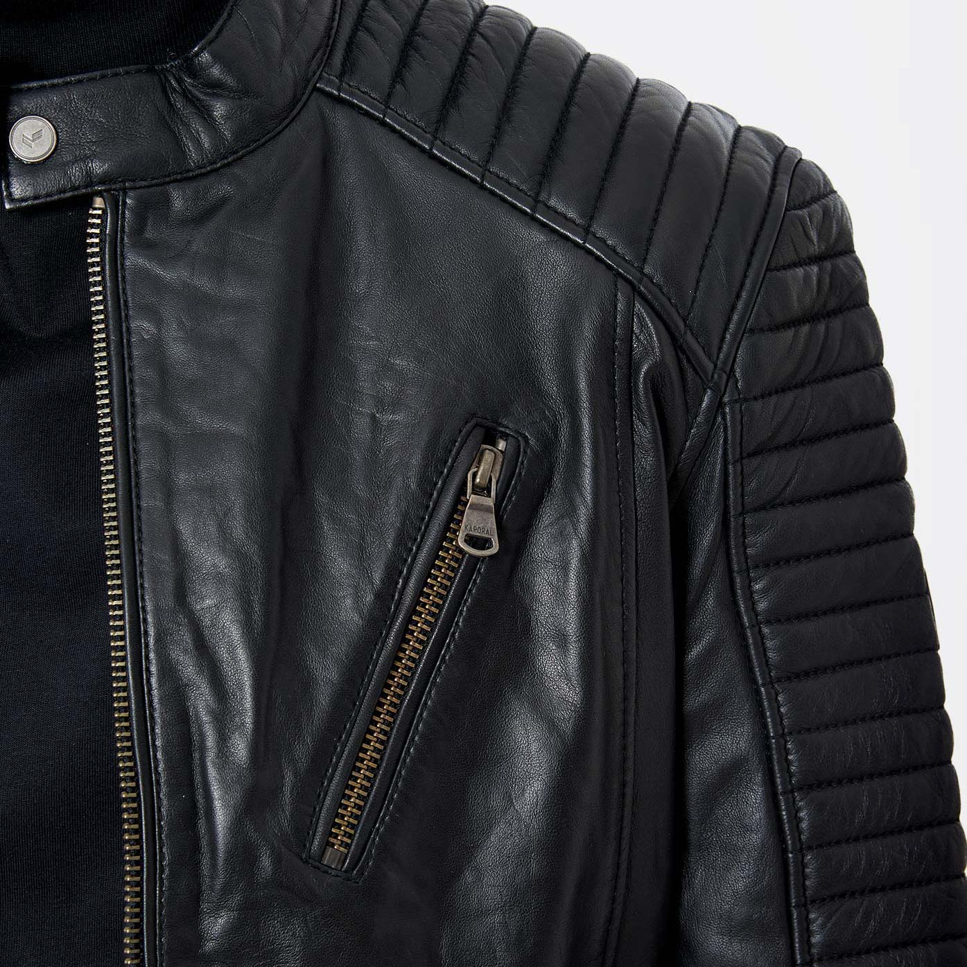 Veste kaporal sale cuir