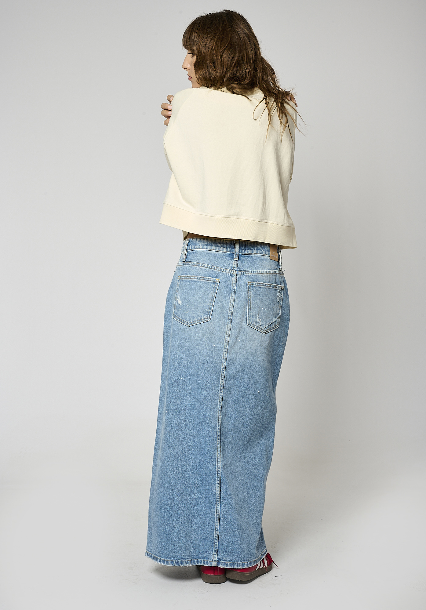 Jupe en jean longue Femme Belle Kaporal
