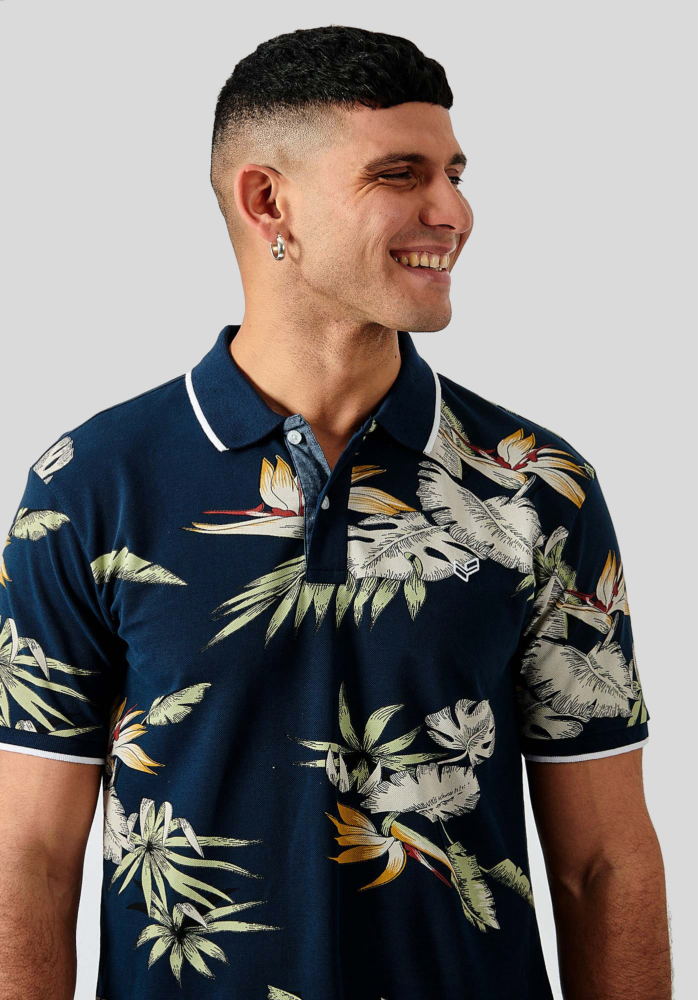 Polo homme avec discount motif
