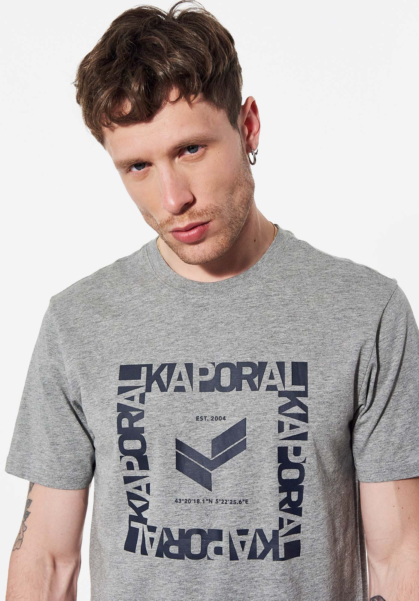 Tee shirt kaporal sales homme col v