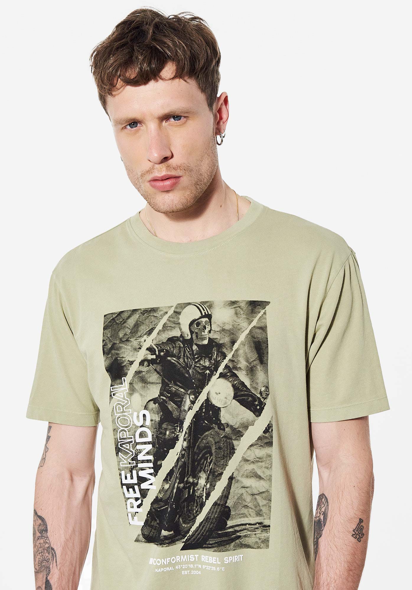 Tee shirt kaporal homme tete de mort deals
