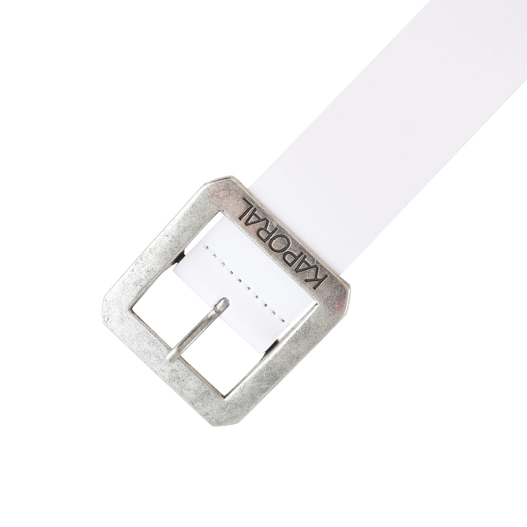Ceinture en cuir blanc Homme Bold Kaporal