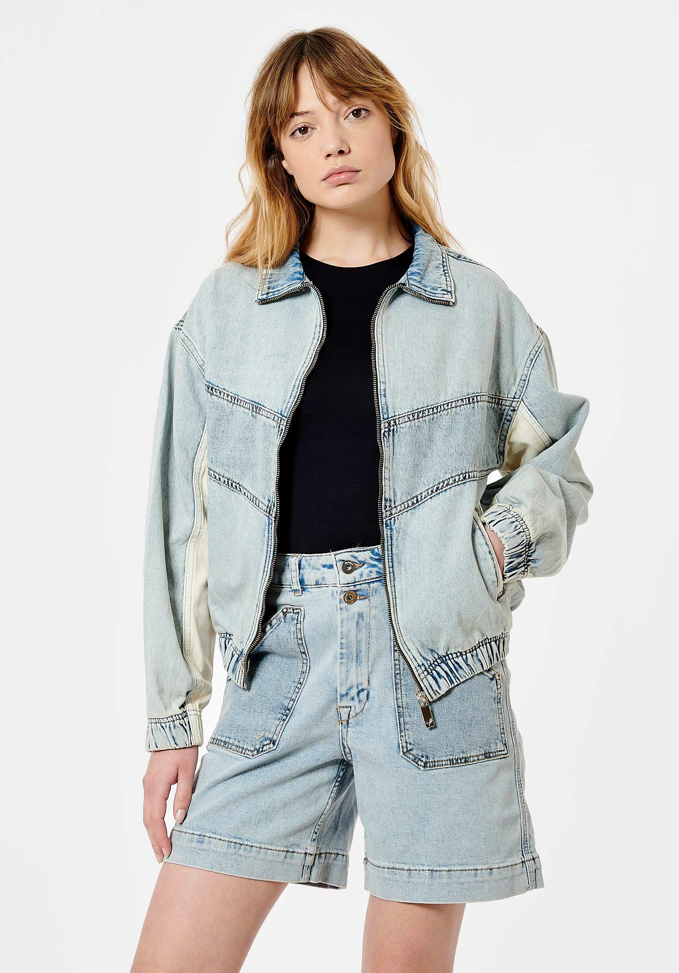 Veste en jean femme kaporal sale