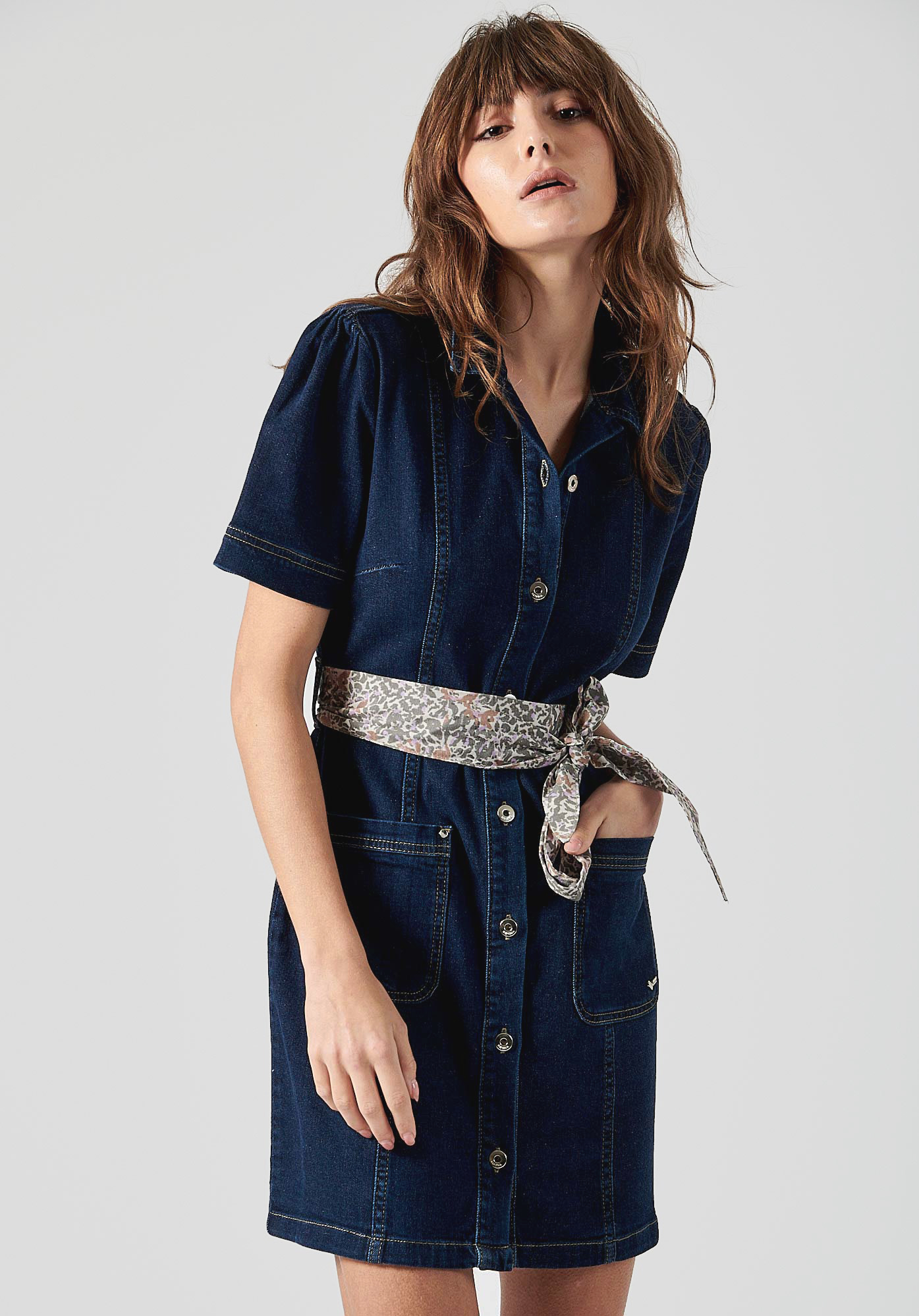 Robe en jean kaporal clearance