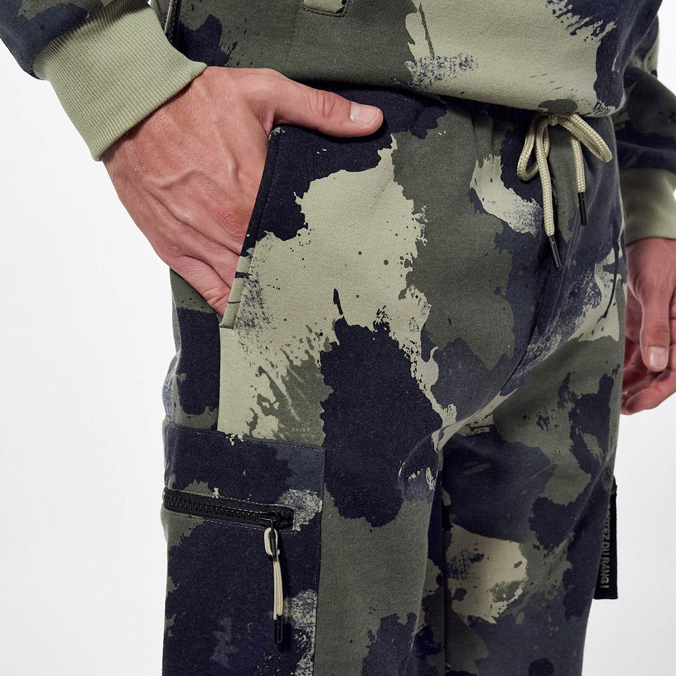Jogging camouflage kaki Homme Burdy Kaporal