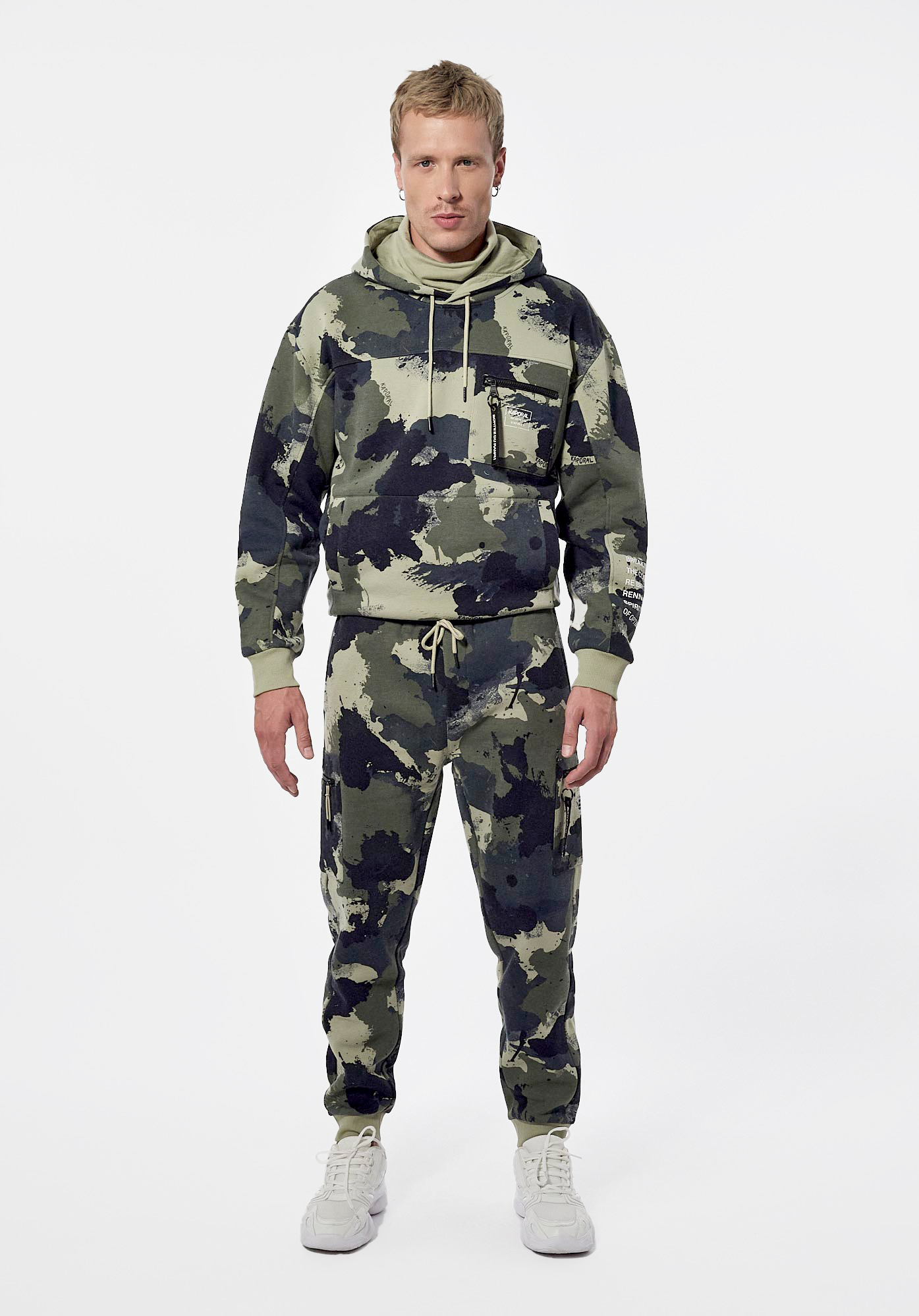 Jogging camouflage kaki Homme Burdy Kaporal