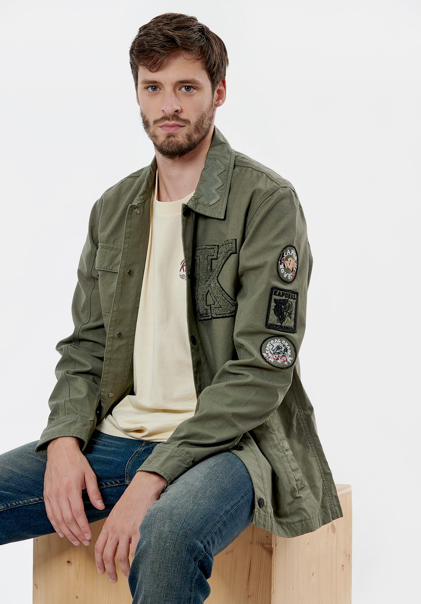 Veste militaire kaporal best sale homme