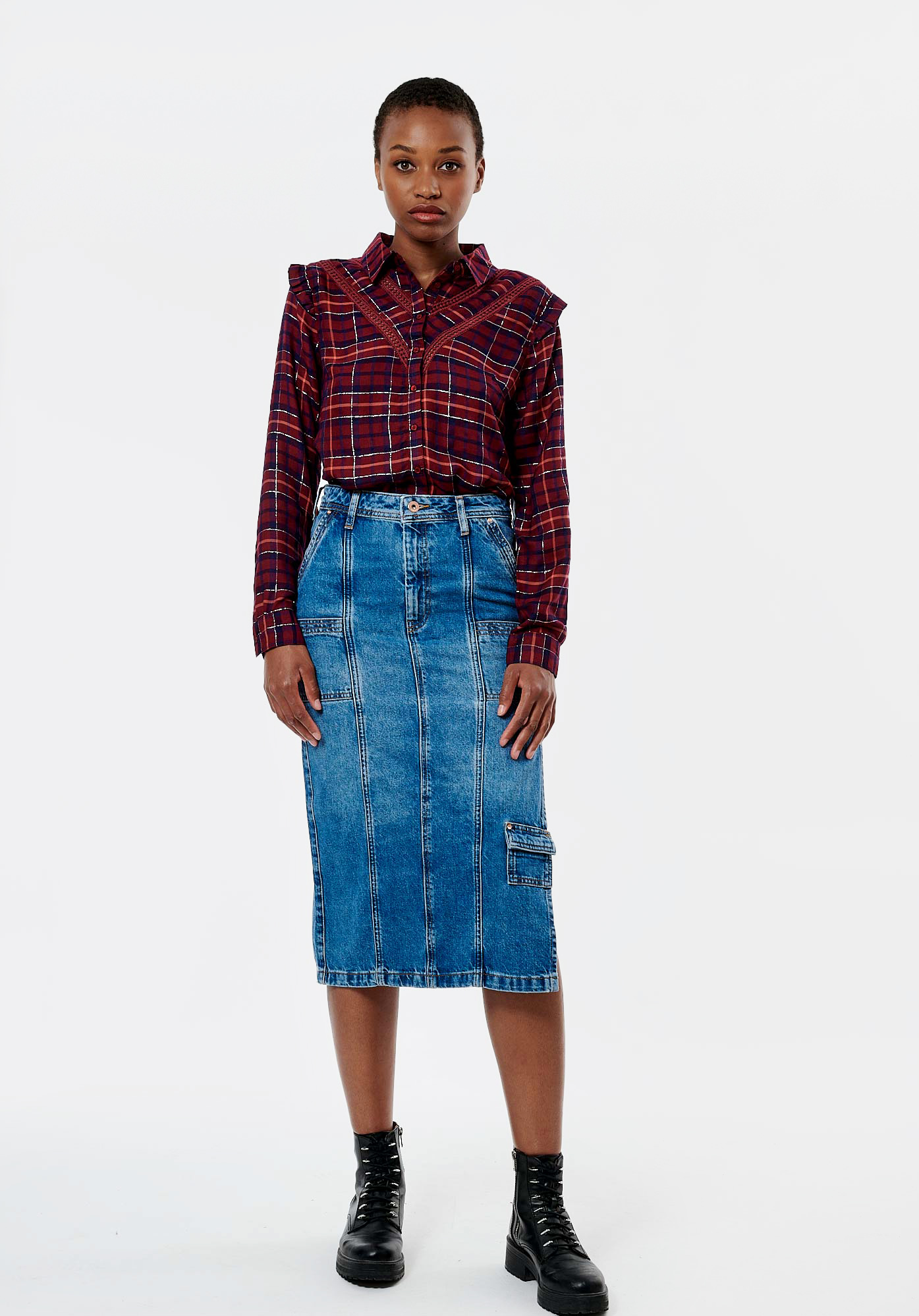 Jupe jean hot sale kaporal