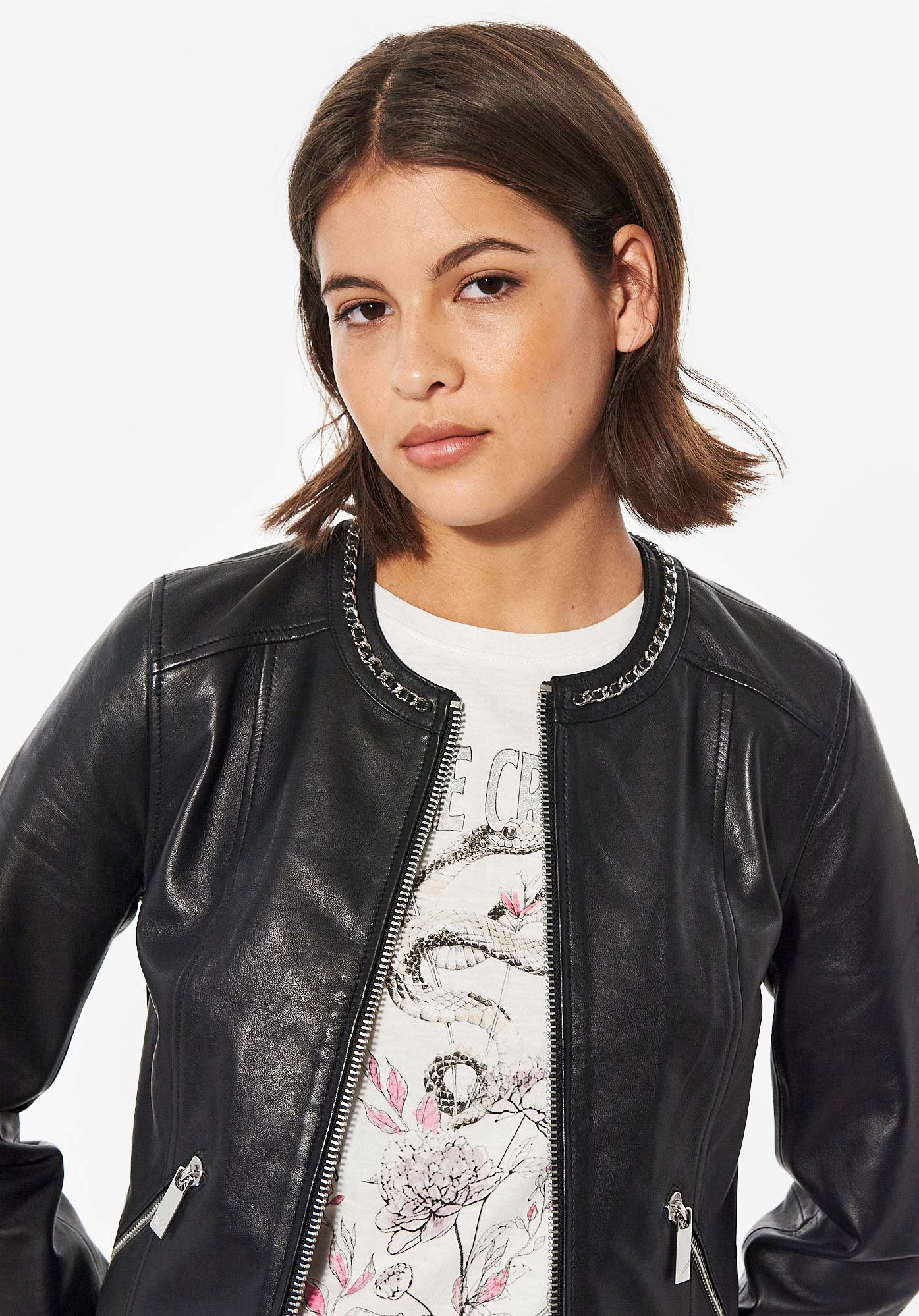 Veste cuir femme kaporal outlet