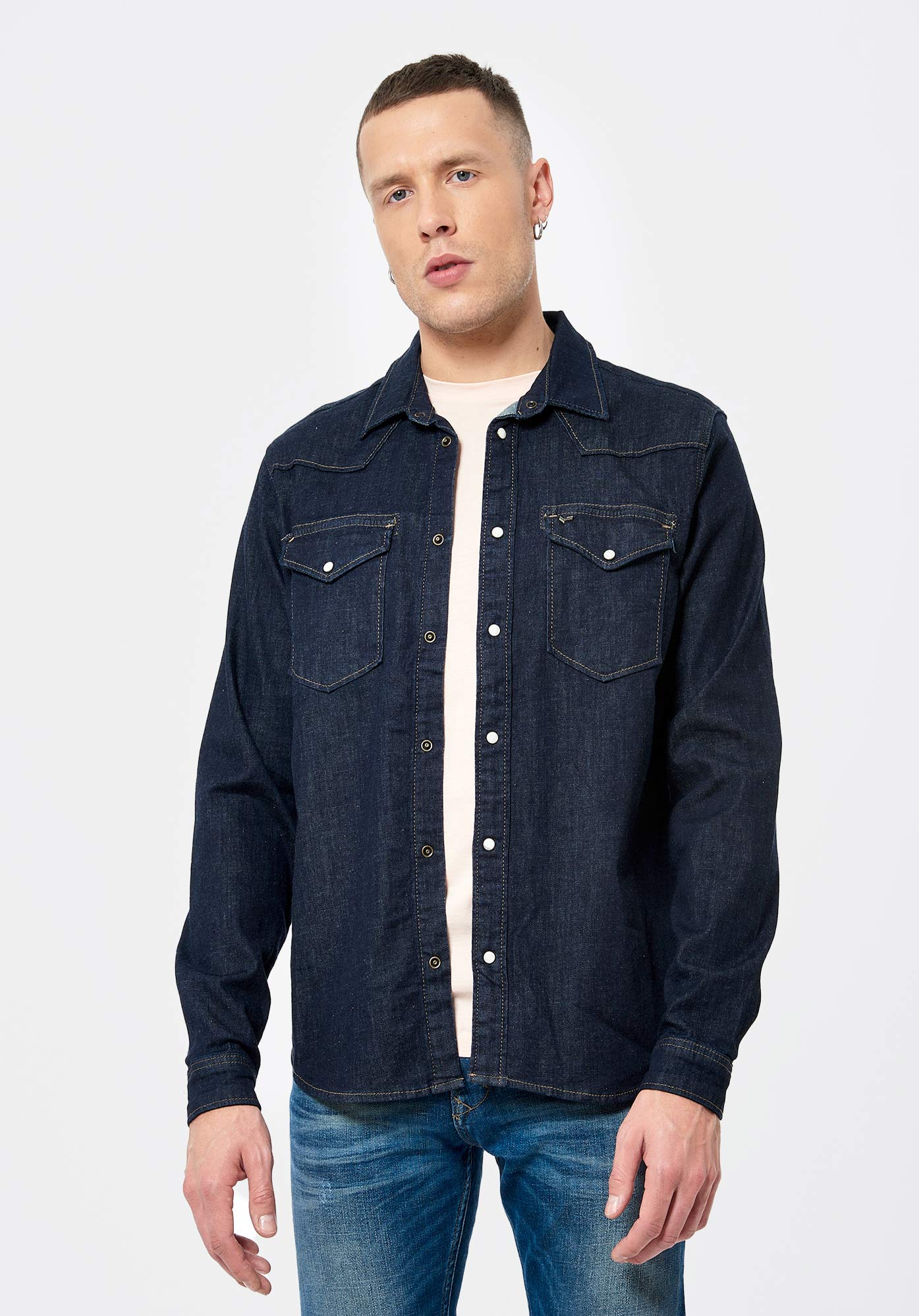 Chemise en jean brut Homme Diego Kaporal