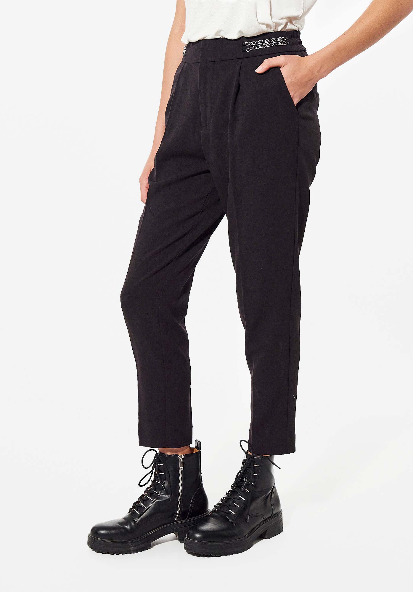 Pantalon noir Femme Dulce Kaporal